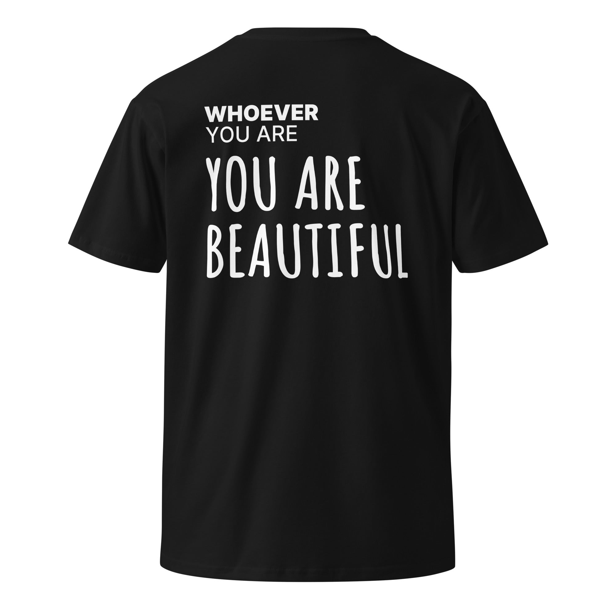 Black You Are Beautiful kindness t-shirt with meaningful back print